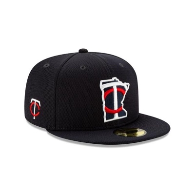 Blue Minnesota Twins Hat - New Era MLB 2021 Spring Training 59FIFTY Fitted Caps USA2459301